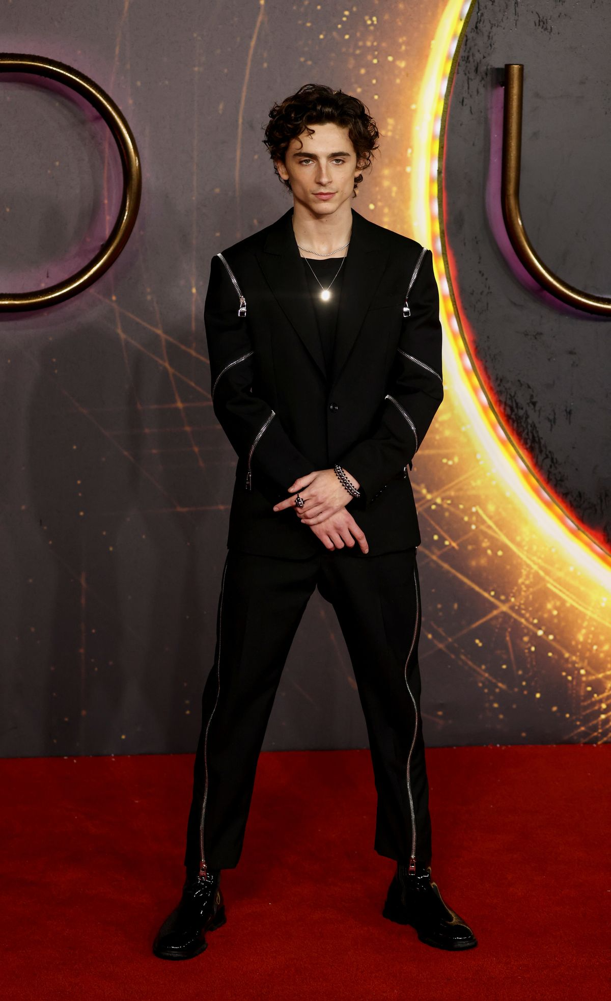 Тимоти Шаламе в Alexander McQueen, 2021 год