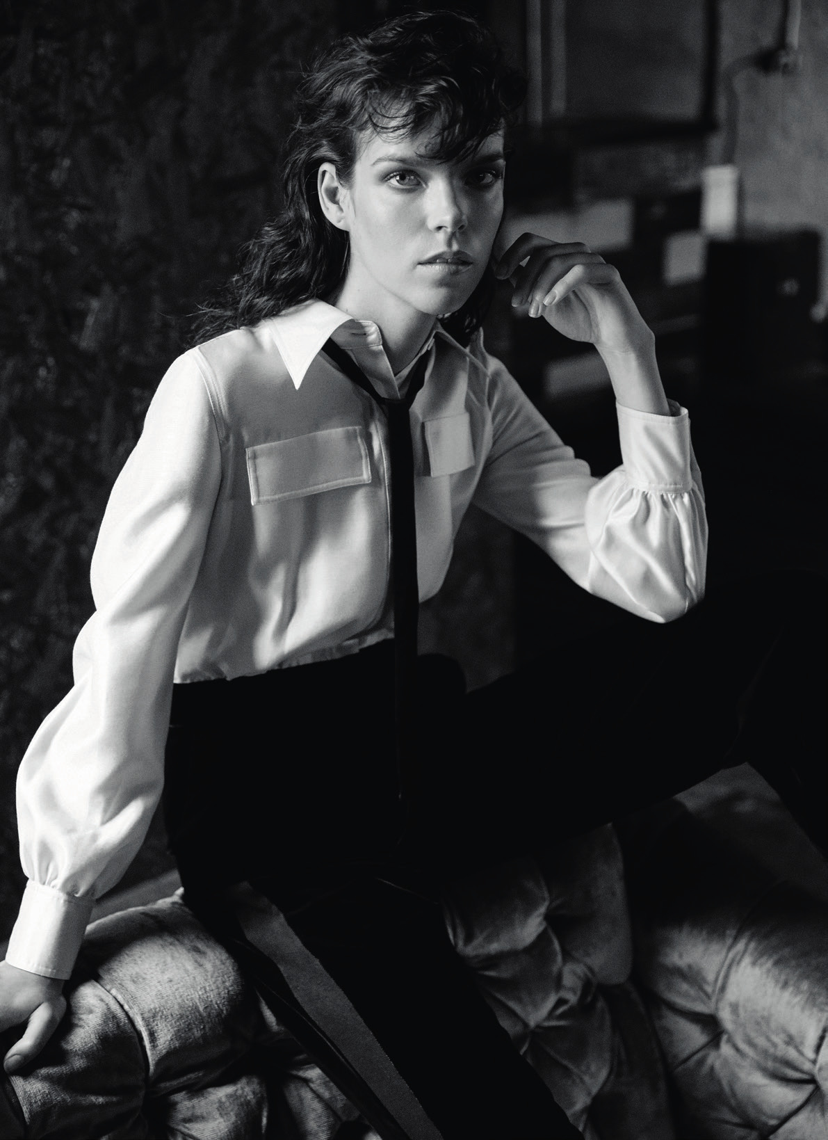 Сорочка, галстук, брюки TORY BURCH