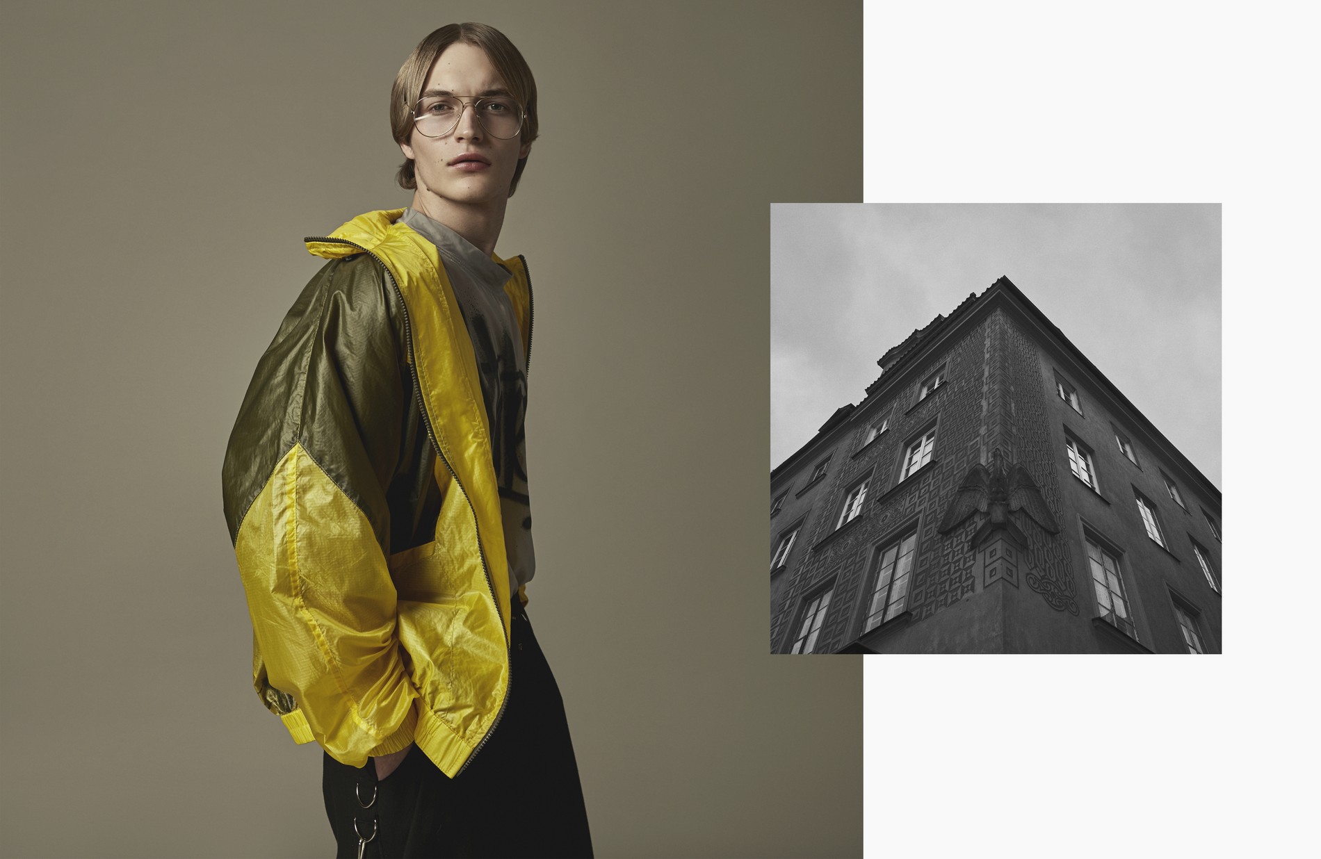 Graffiti T-shirt, jacket Diligent, pants Doom3k, glasses Lourse