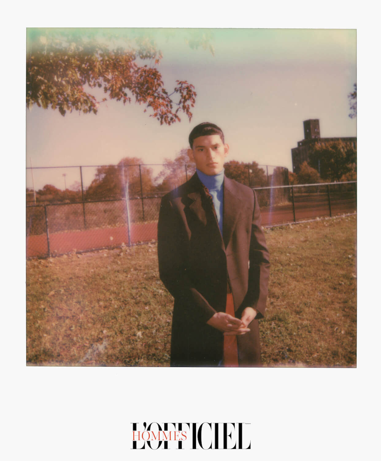 Водолазка, пальто, брюки – Prada