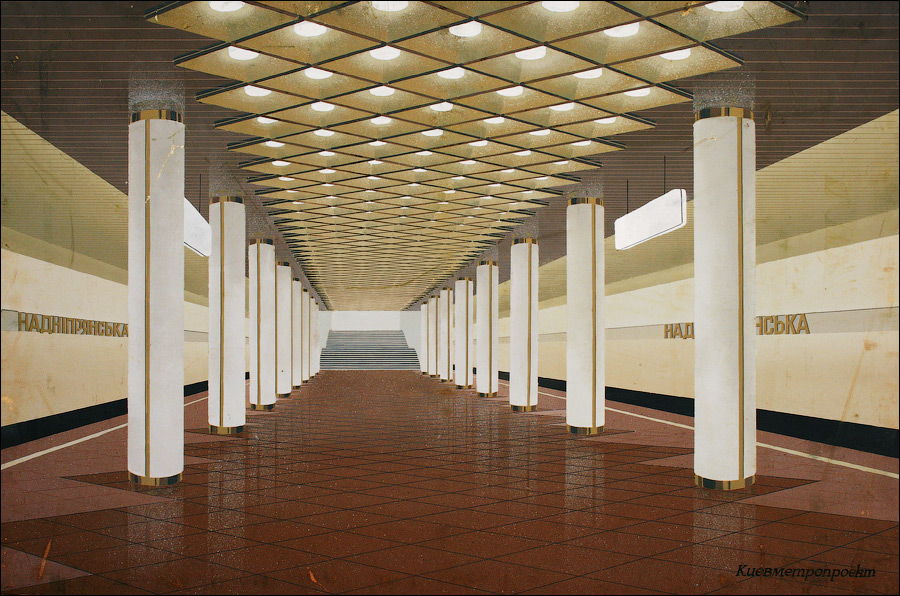 Эскиз станции метро «Выдубичи»