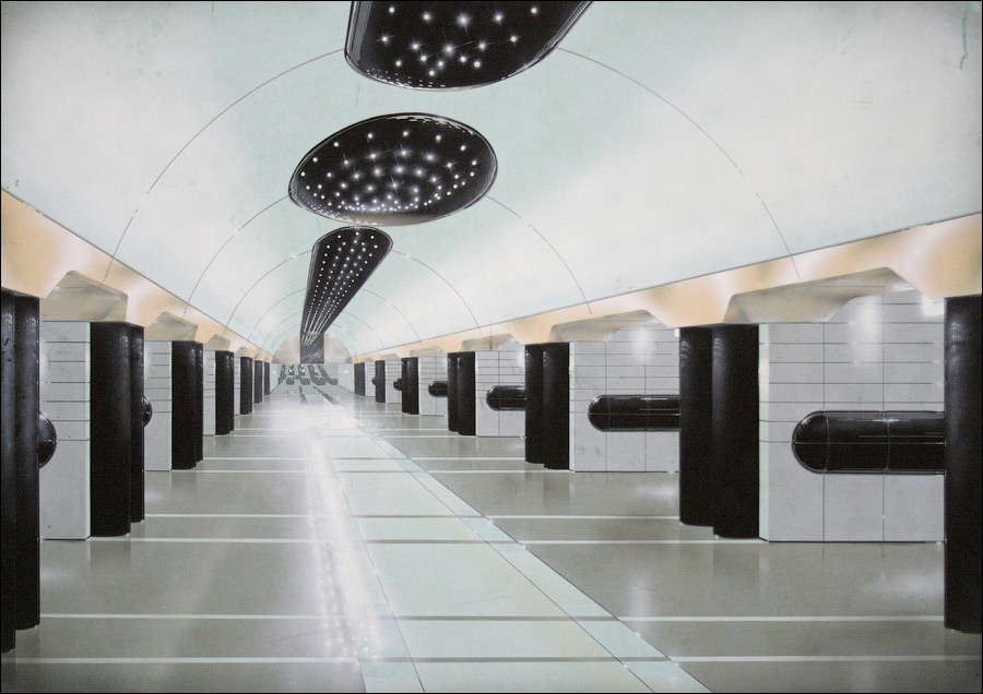 Эскиз станции метро «Лукьяновская»