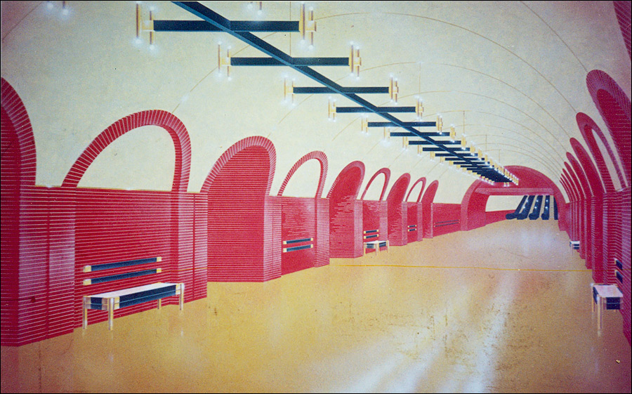 Эскиз станции метро «Печерская»