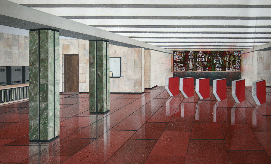 Эскиз станции метро «Выдубичи»