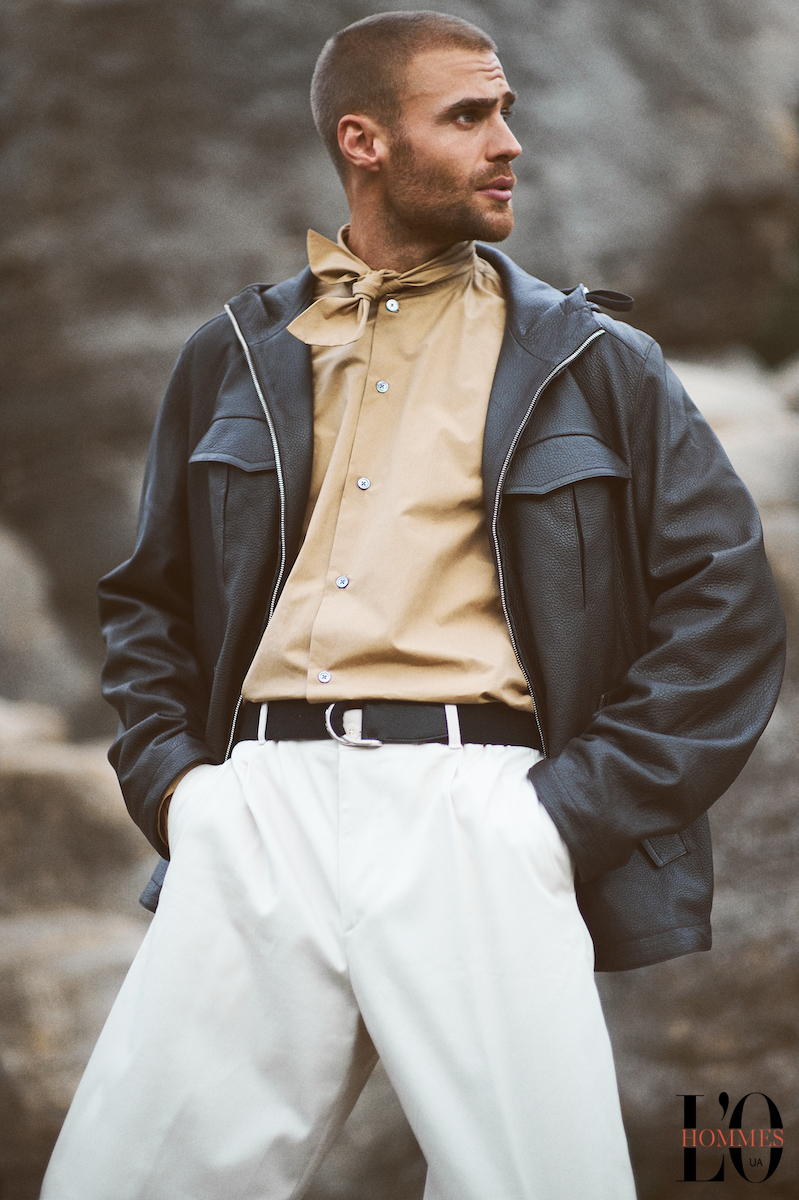 Рубашка, брюки, куртка, ремень — Hermes 