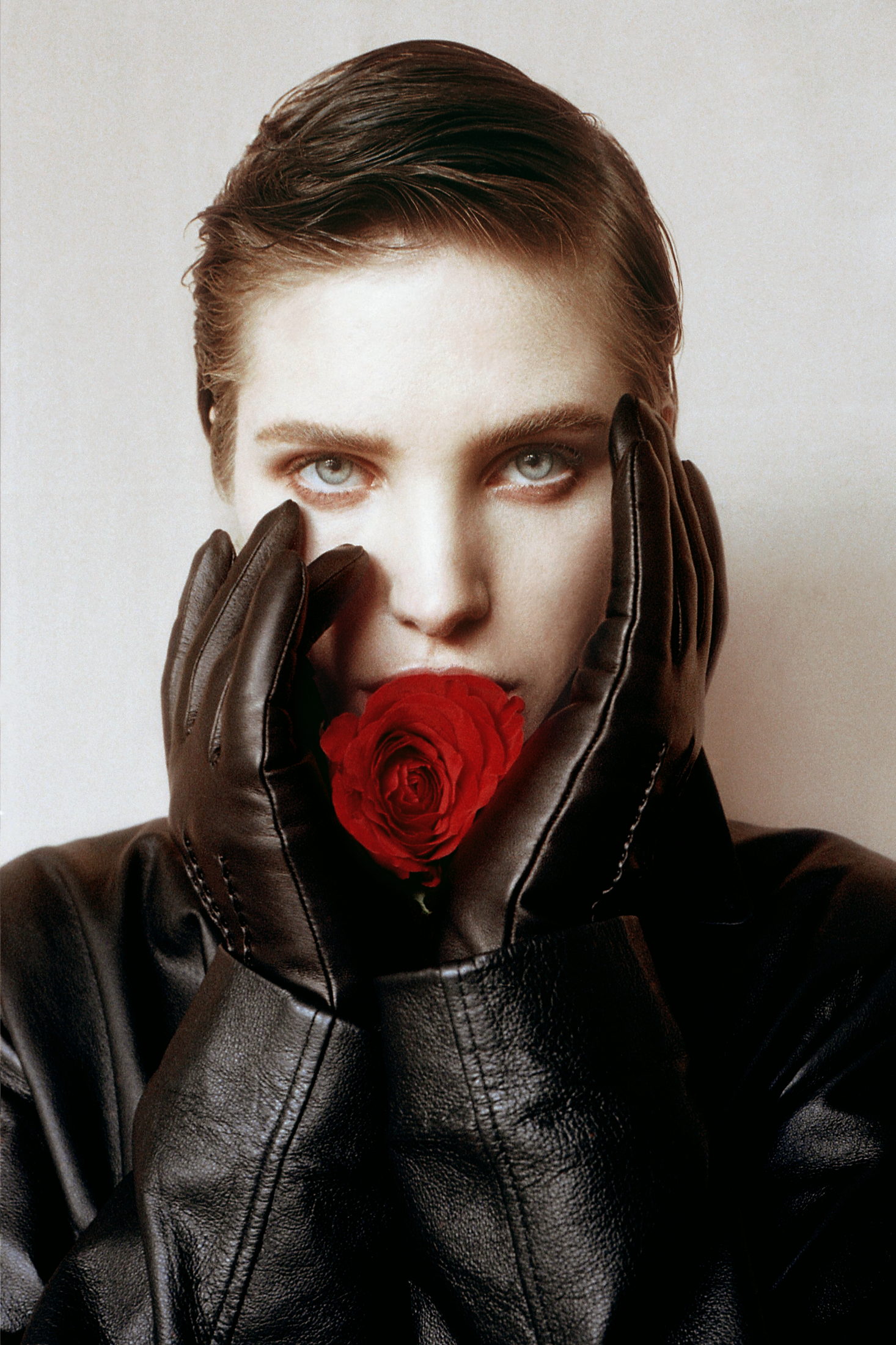 Перчатки Lia Boo, винтажный кожаный плащ