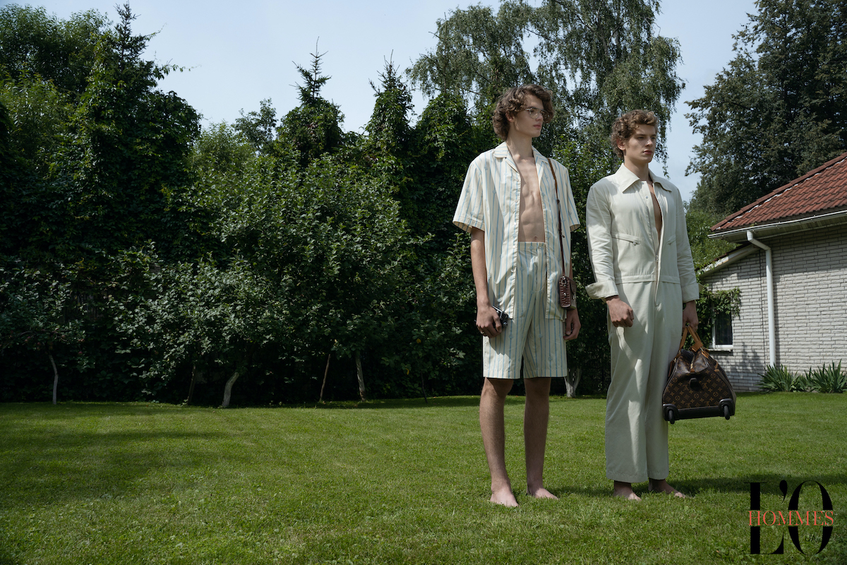 На Федоре: рубашка и шорты — Gucci, очки Brioni; На Илье: комбинезон Ksenia Avakyan