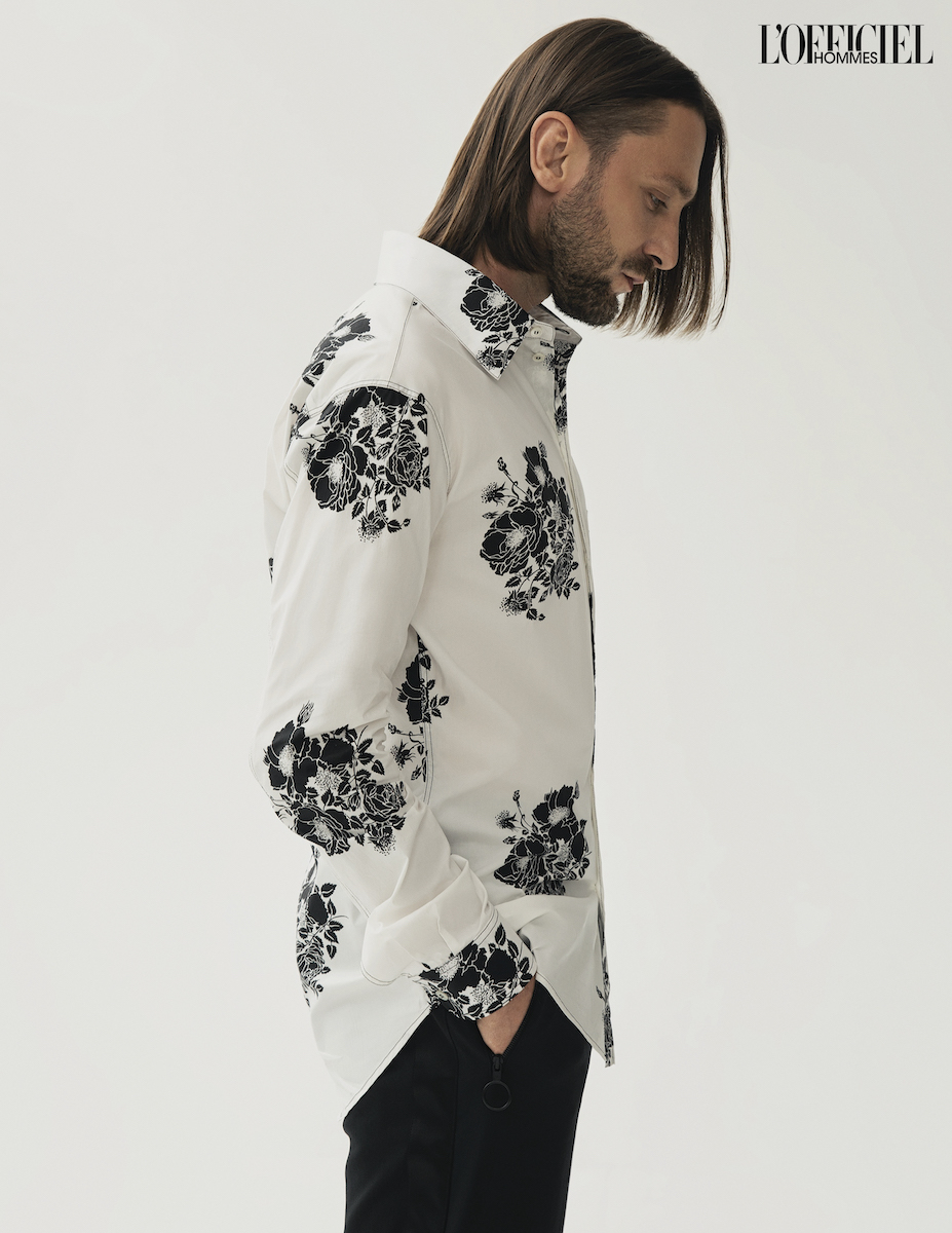 Рубашка, N°21 (ЦУМ КИЕВ). Брюки, OFF-WHITE (HELEN MARLEN MANDARIN). При создании образа использован Кондиционер, STMNT