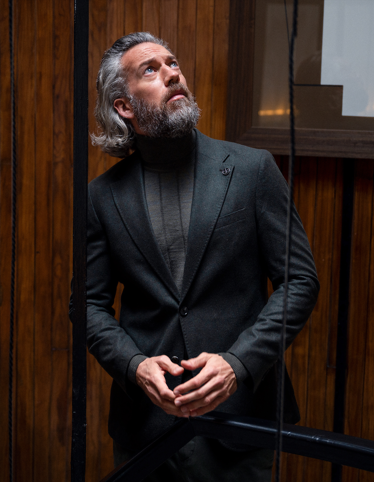 Пиджак DAMAN, брюки Dockers, водолазка Ralph Lauren