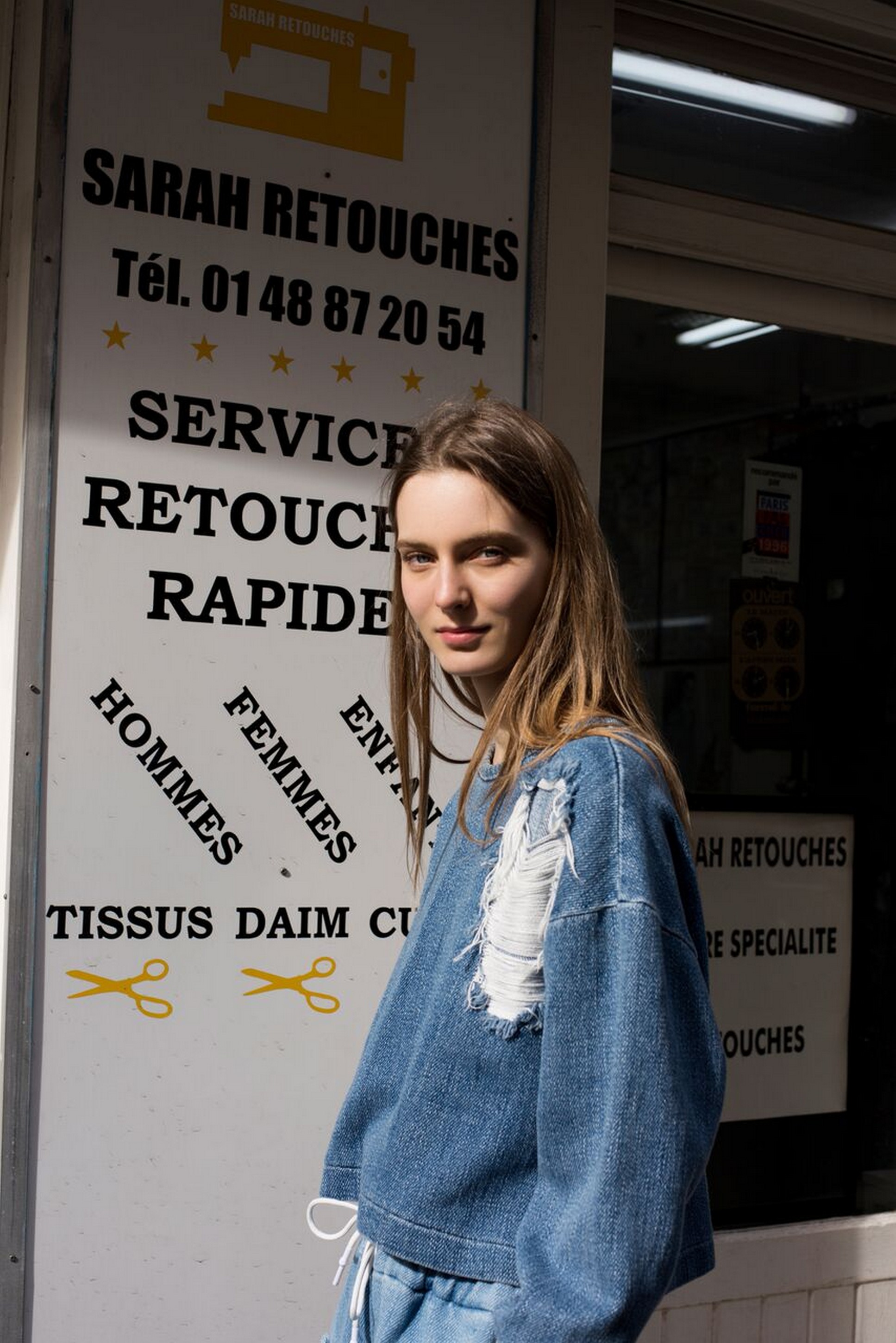 Костюм из мягкого денима