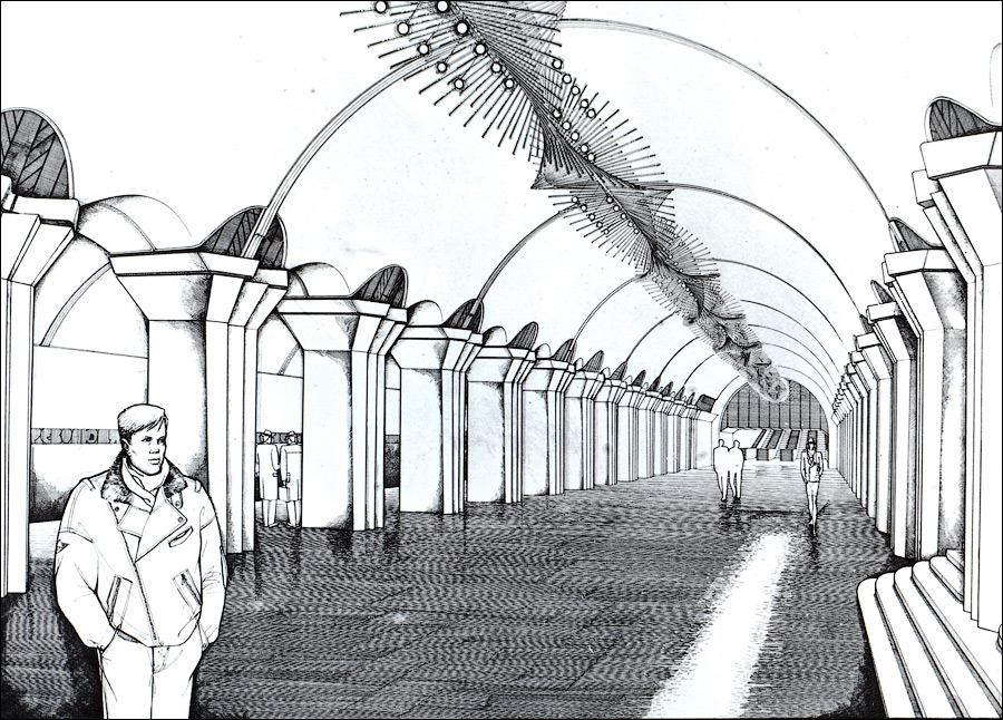 Эскизы станции «Площадь Независимости» (Нереализованные)