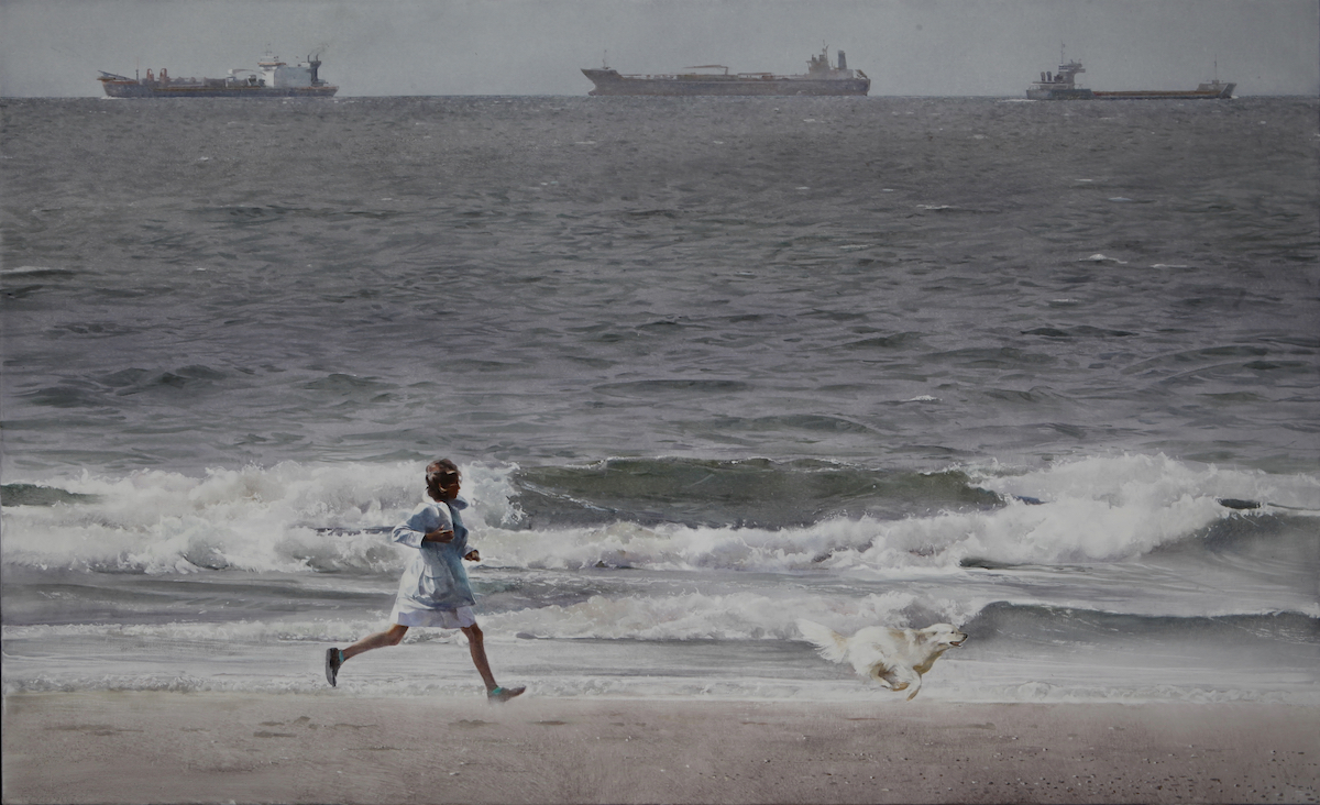 Бегущая, 2015 (холст, масло)