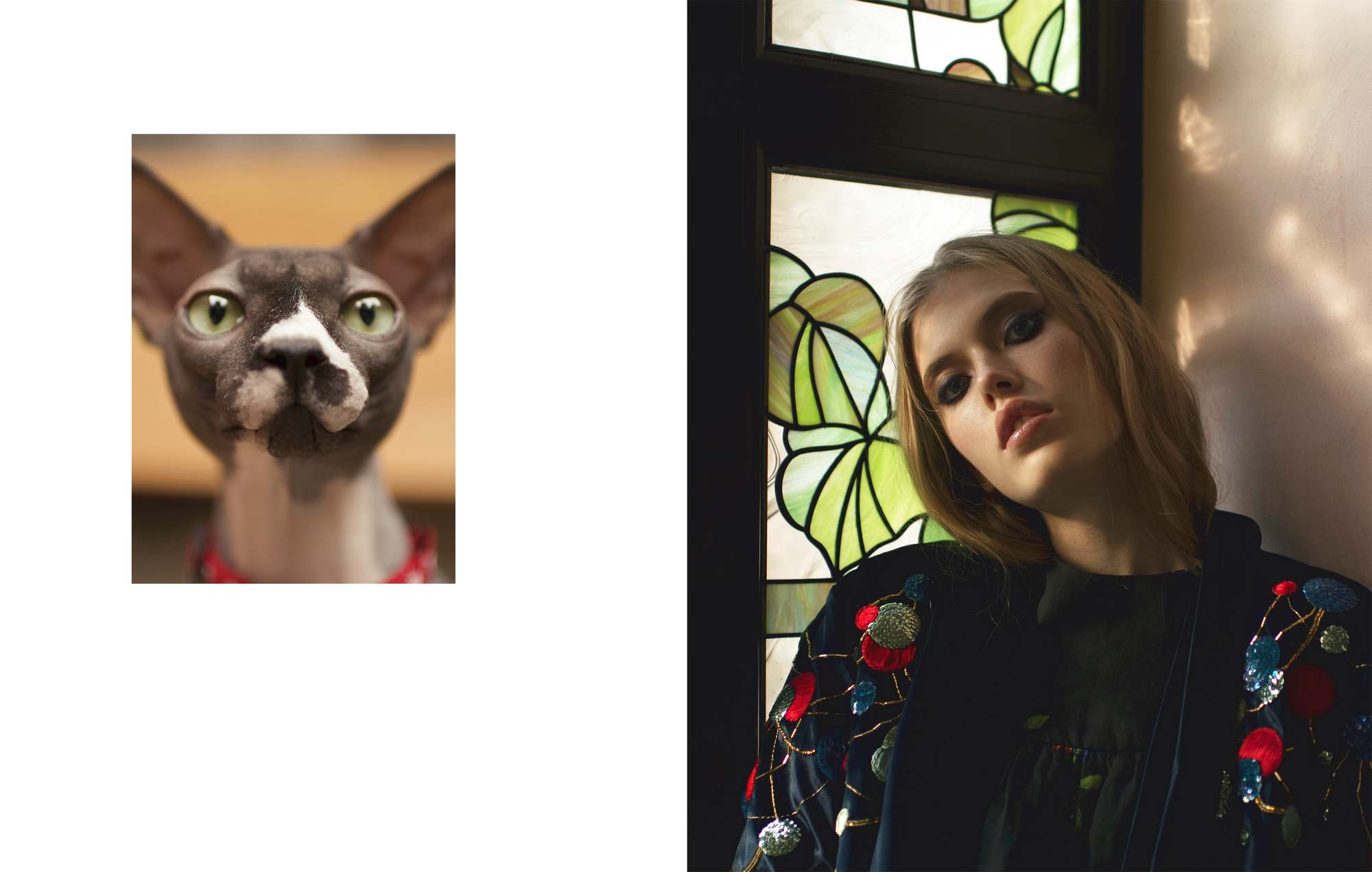 Кимоно — Ovâssave, платье — Ksenia Schnaider