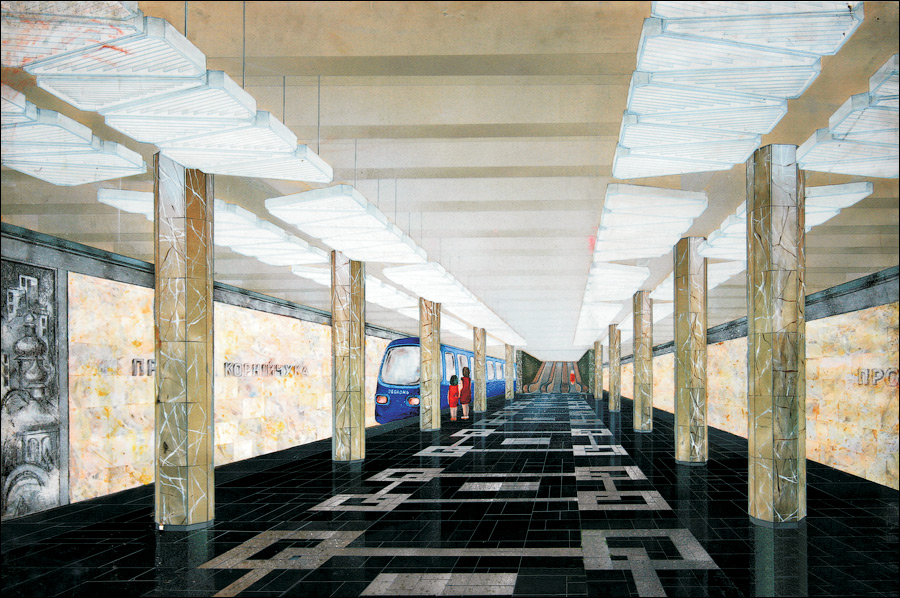 Эскизы станции «Оболонь»