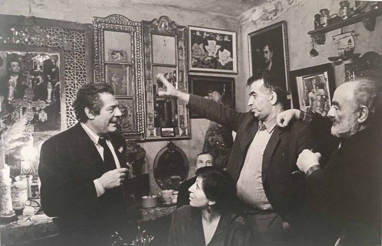 Марчело Мастрояні в гостях у Сергія Параджанова