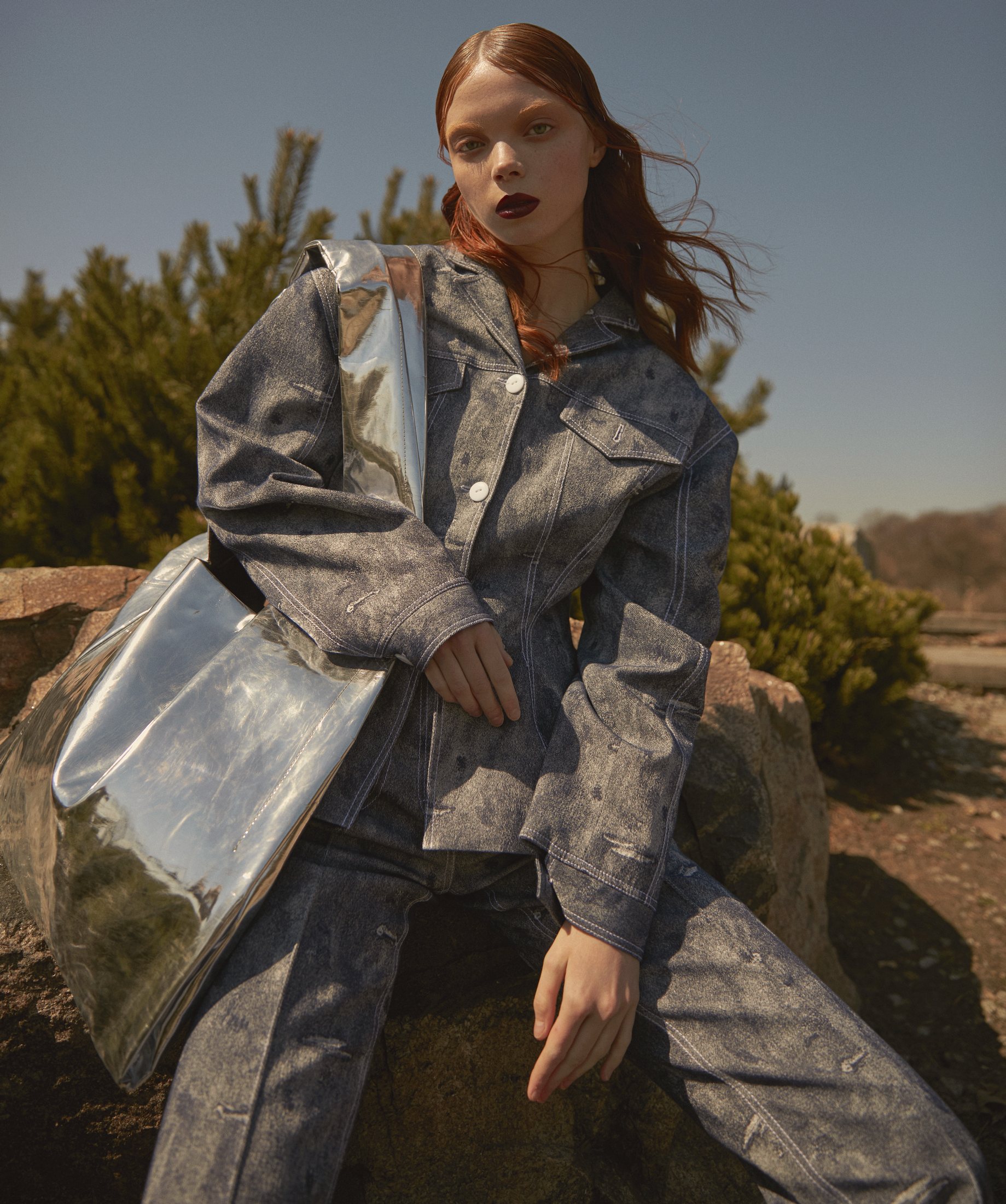 Костюм CHAKSHYN,  Сумка Litkovskaya