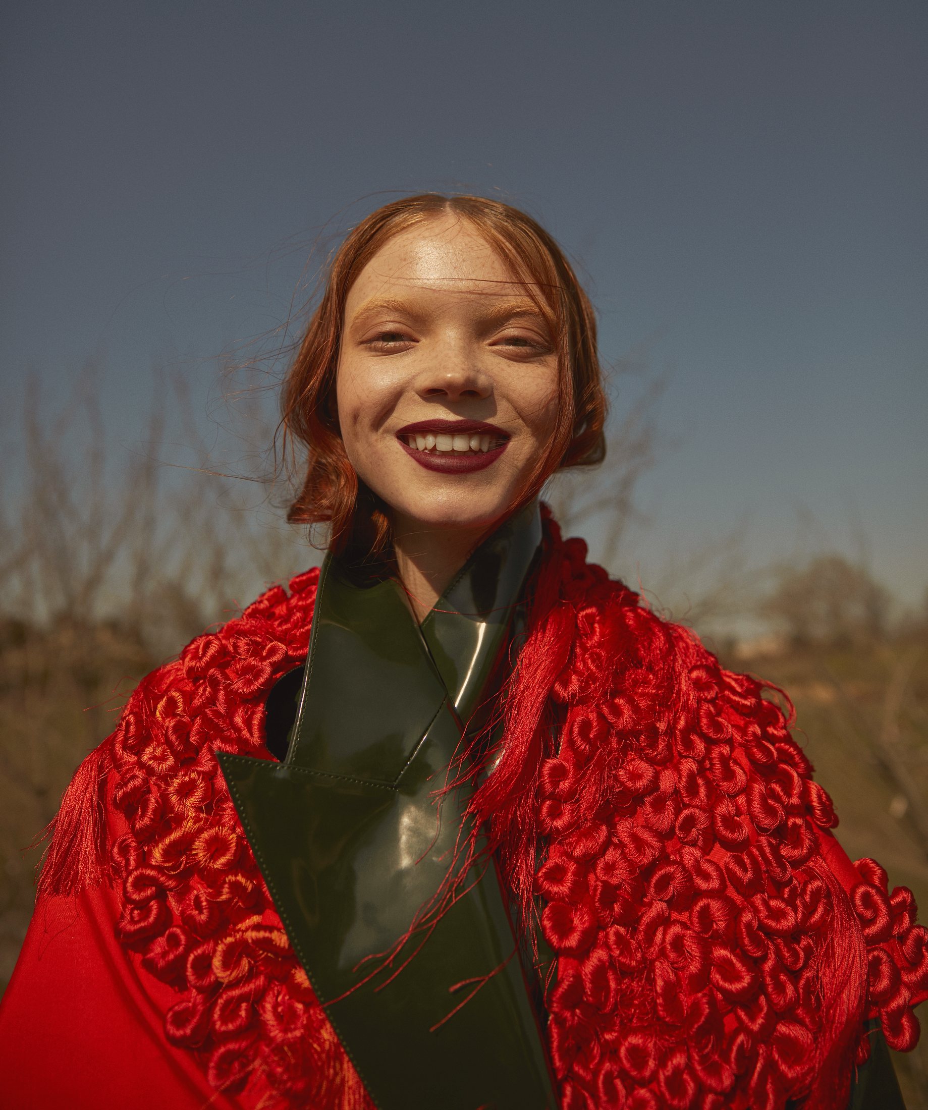 Плащ GUDU,  Платок LITKOVSKAYA