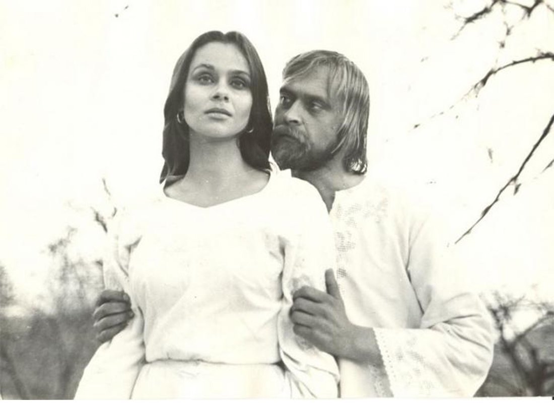 Иван Миколайчук и Любовь Полищук на съемках фильма «Вавилон XX»