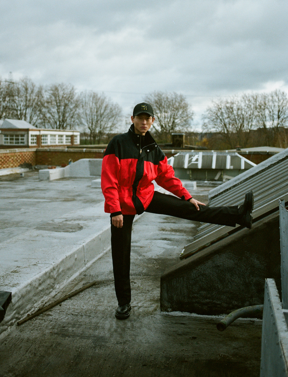 Куртка, штани — Dunhill, кепка New Era Cap, черевики Giorgio Armani