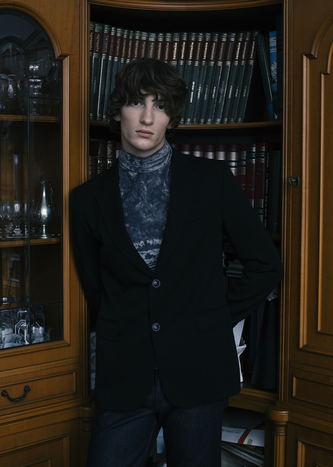  Водолазка, брюки — Dries Van Noten, пиджак Ami Paris 