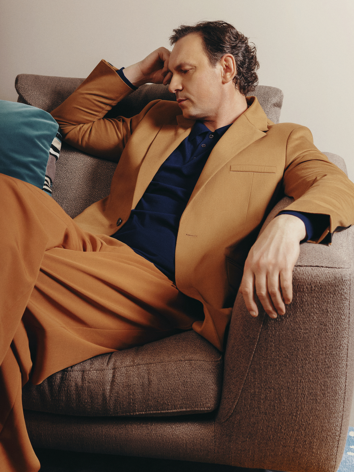 Пиджак Elena Burenina, поло Isaia, брюки — винтаж 