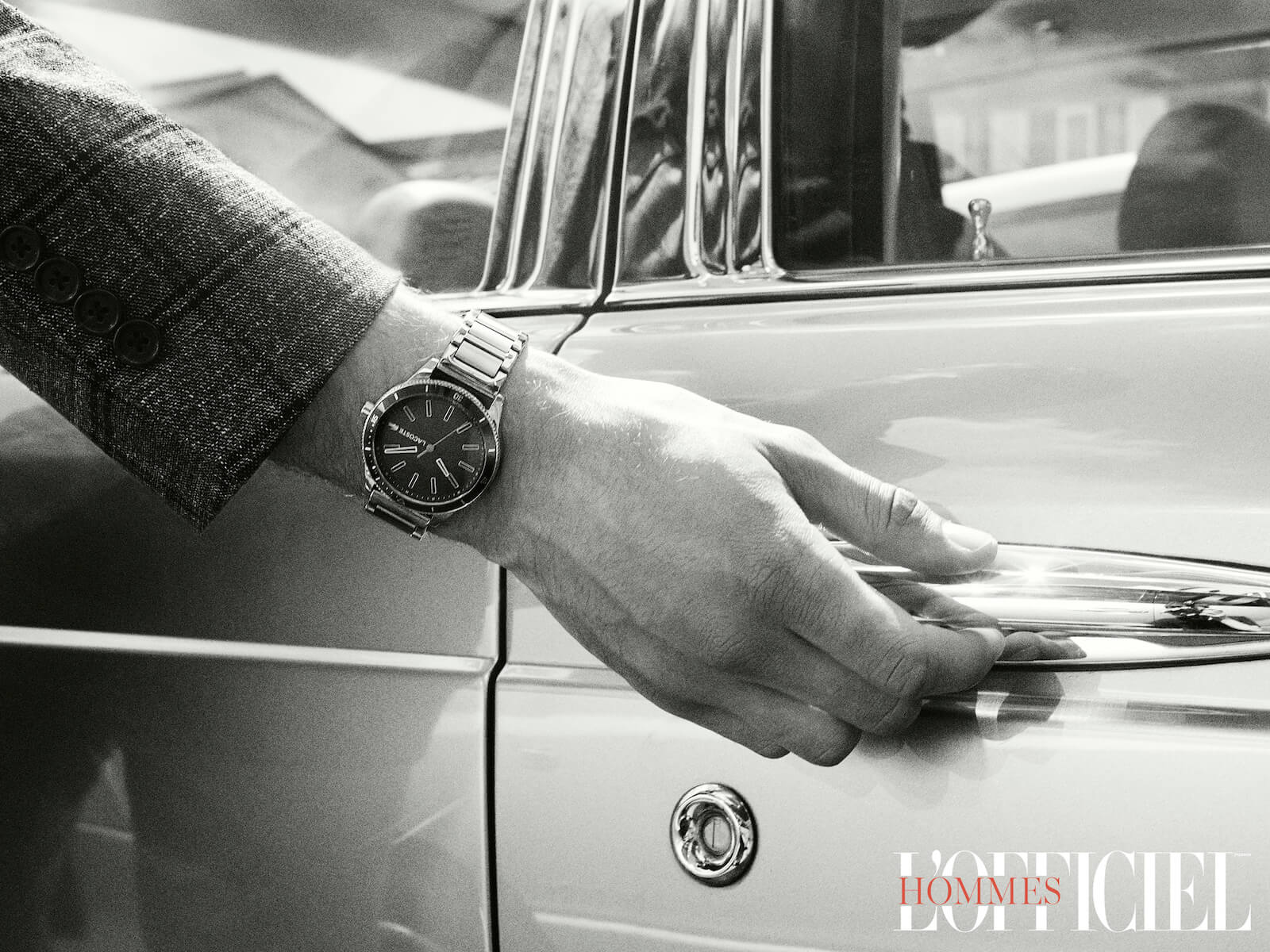 Часы Lacoste, блейзер Brooks Brothers