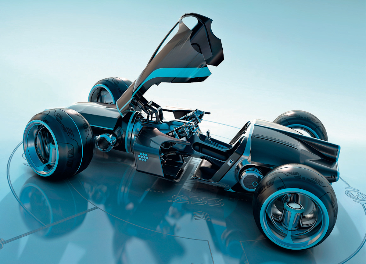 Логотип из 10 точек, украшающий боковую сторону родстера  – это логотип компании самого Даниэля Саймона