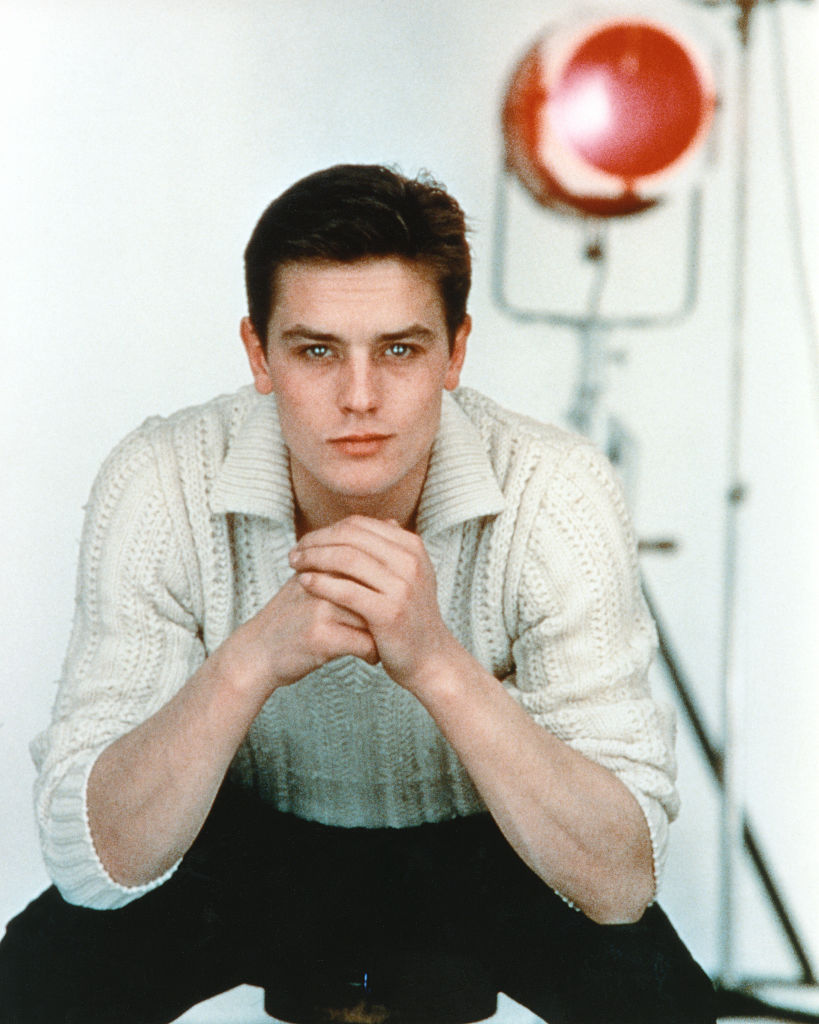 Ален Делон на зйомках фільму «Слабкі жінки», 1959