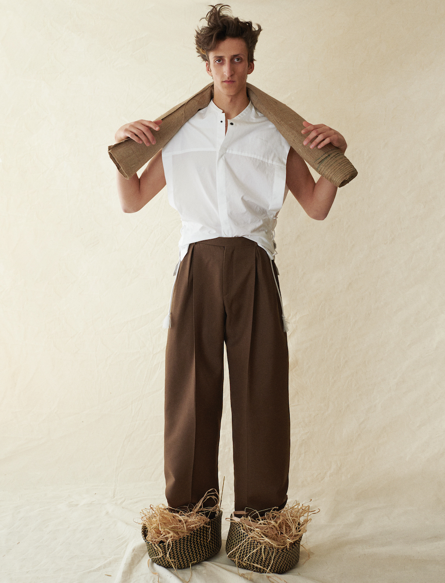 Рубашка Qasimi, брюки Ermenegildo Zegna 