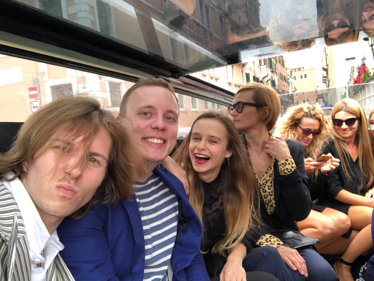 Наша команда на пути к острову Лидо