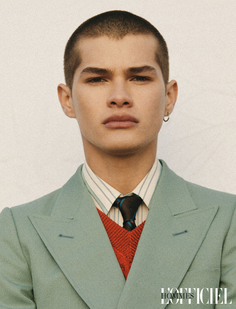 Блейзер, джемпер, рубашка, галстук — Gucci 