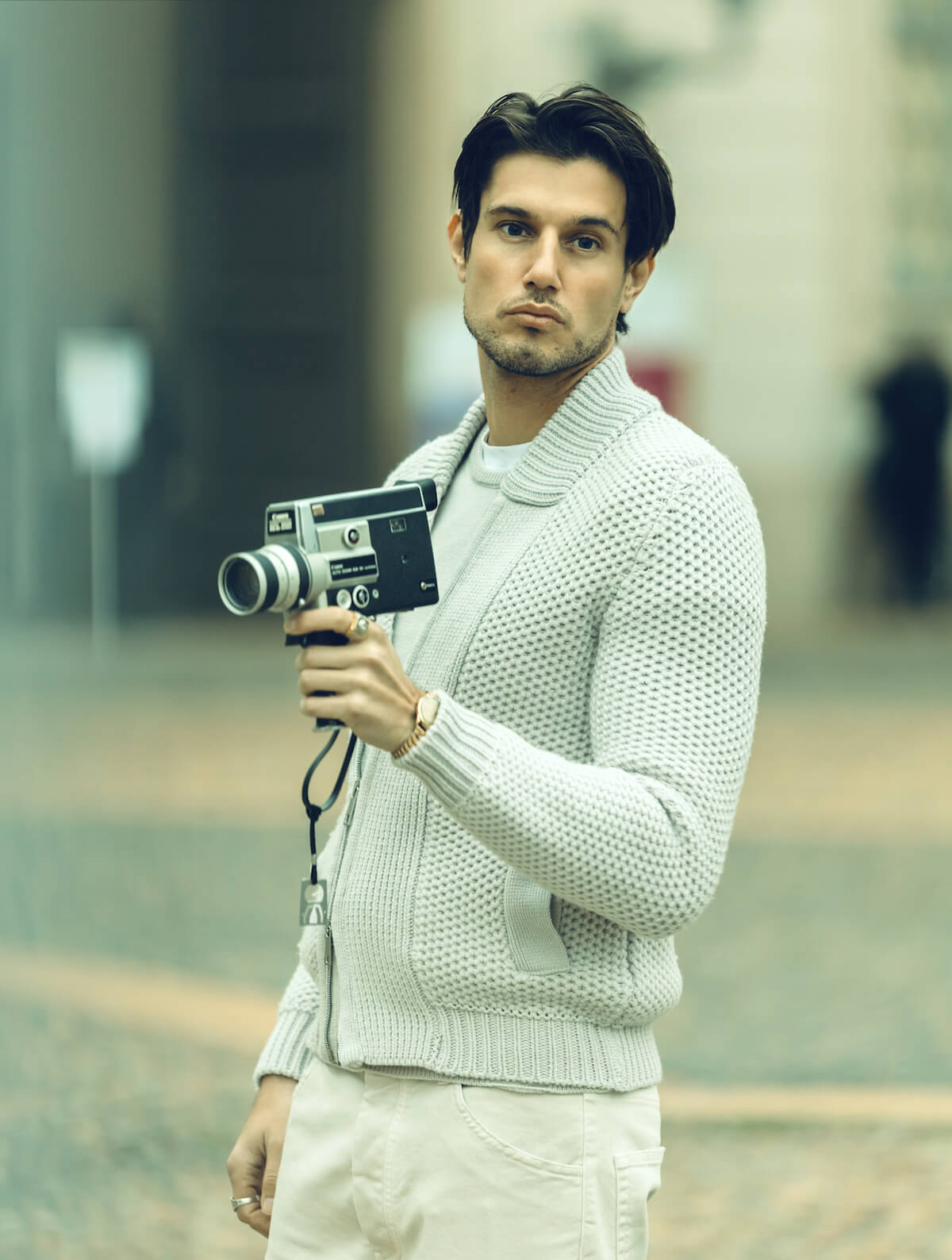 Кардиган, футболка та брюки — Paolo Pecora