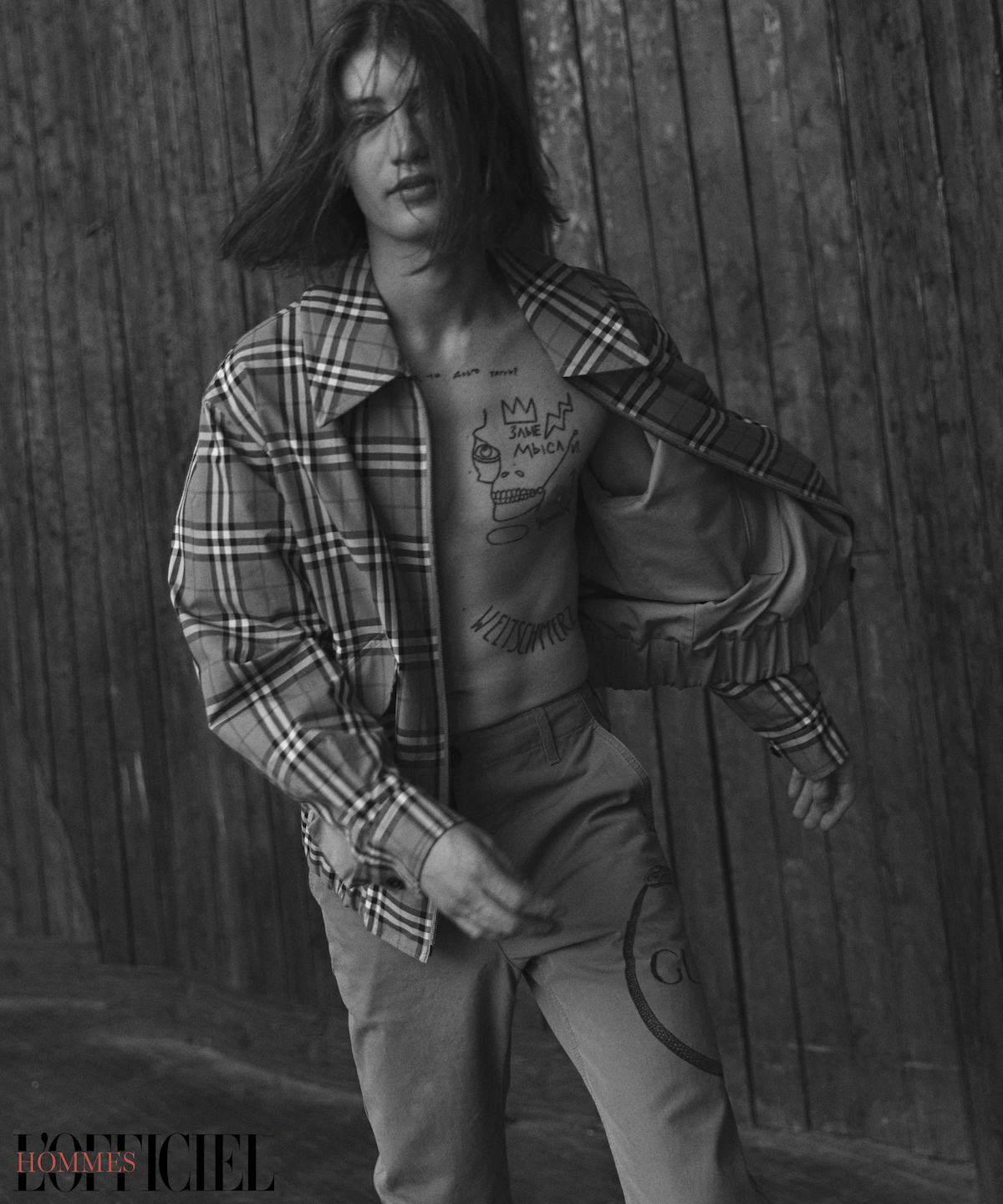 Куртка, Burberry; Брюки, Gucci