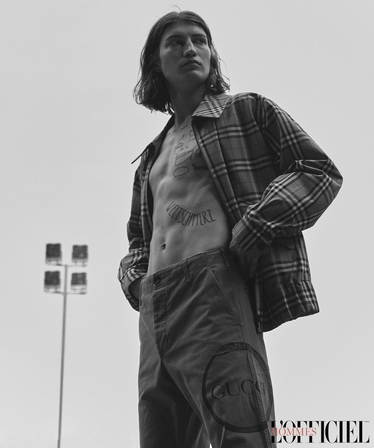 Куртка, Burberry; Брюки, Gucci