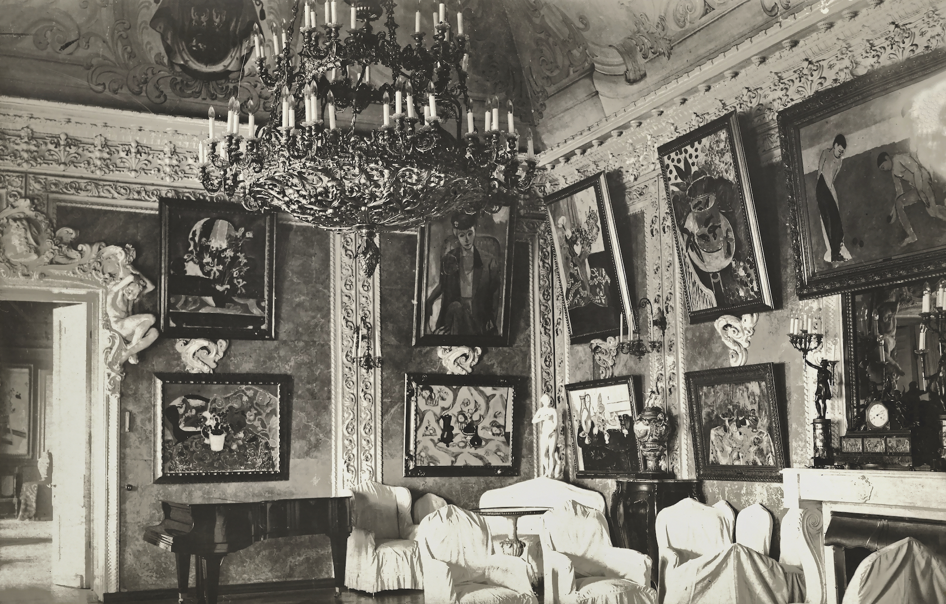 Розовая гостиная (зал Матисса) в особняке Щукина, 1914 год