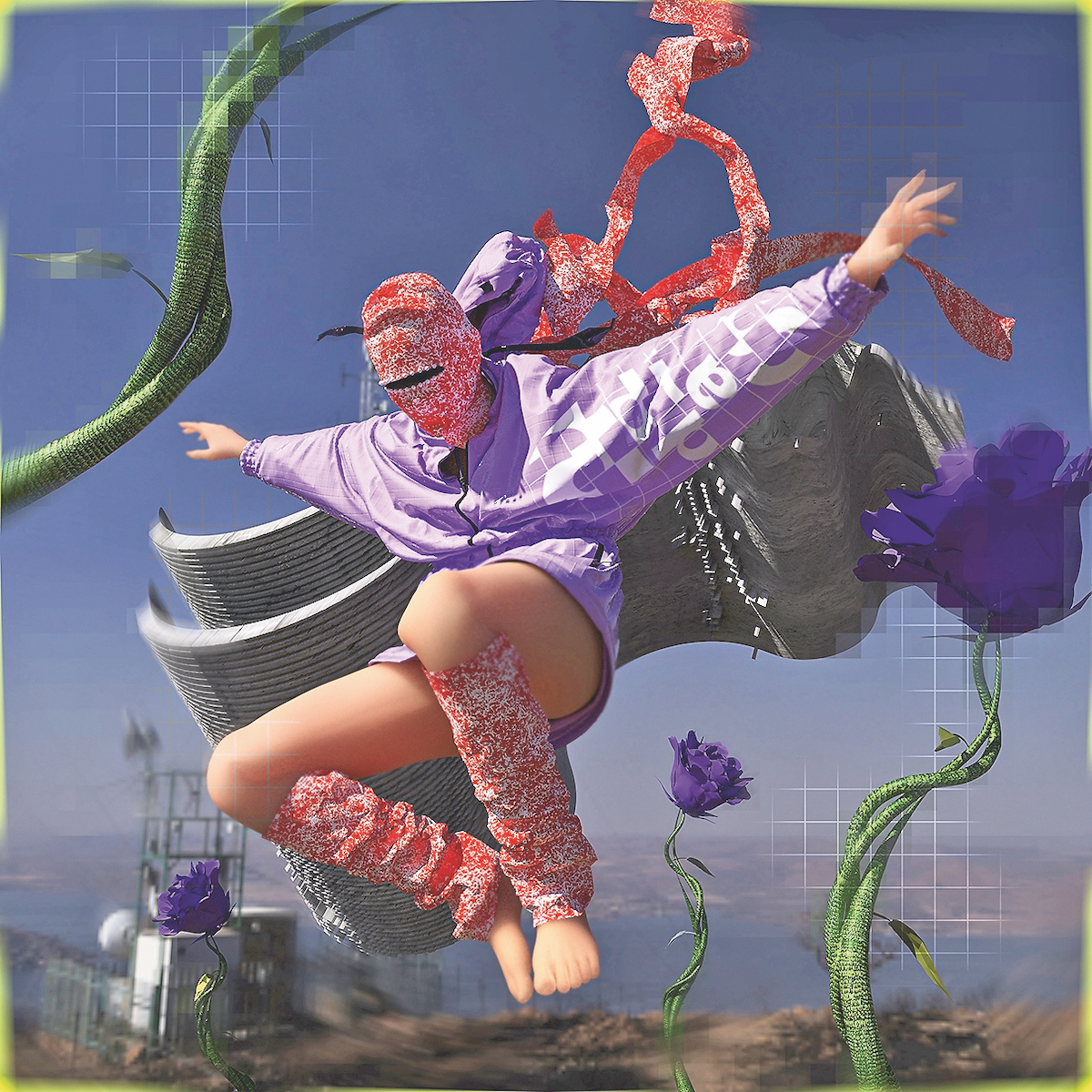 Один из 20 лучших дизайнов, созданных в рамках конкурса The Fabricant x Adidas x Карли Клосс #Makingstrides. Название: The Pink Amazon, автор: Madison Arias