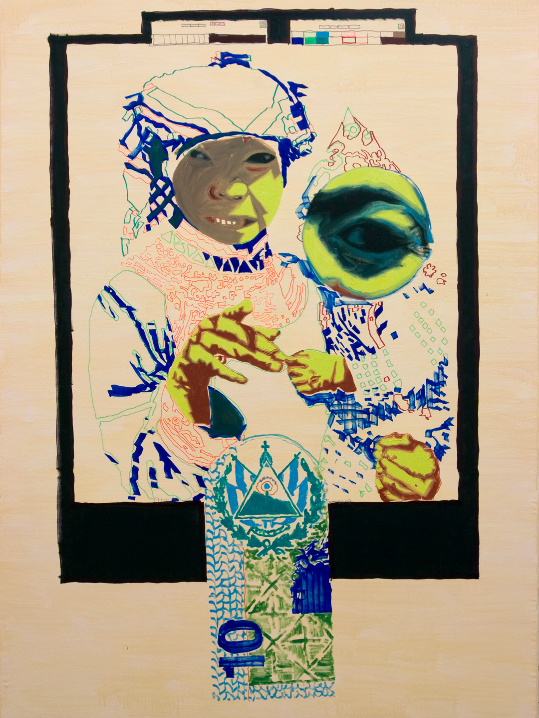 Олег Тистол. «Десятка» (2018) 200 х 150 см, холст, масло, акрил