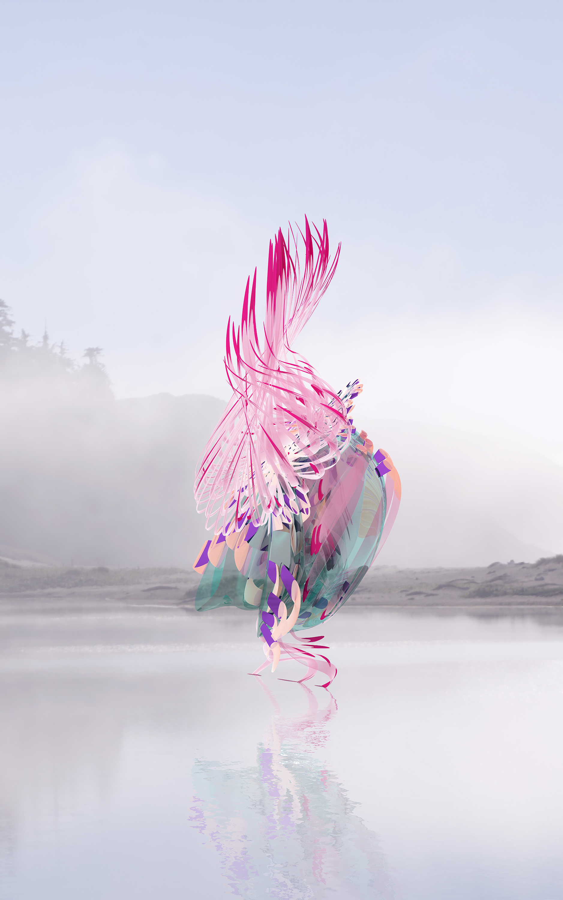 Степан Рябченко. «Фиолент – хрустальная кроха». Из серии «Виртуальный сад» (2016-2020) компьютерная анимация