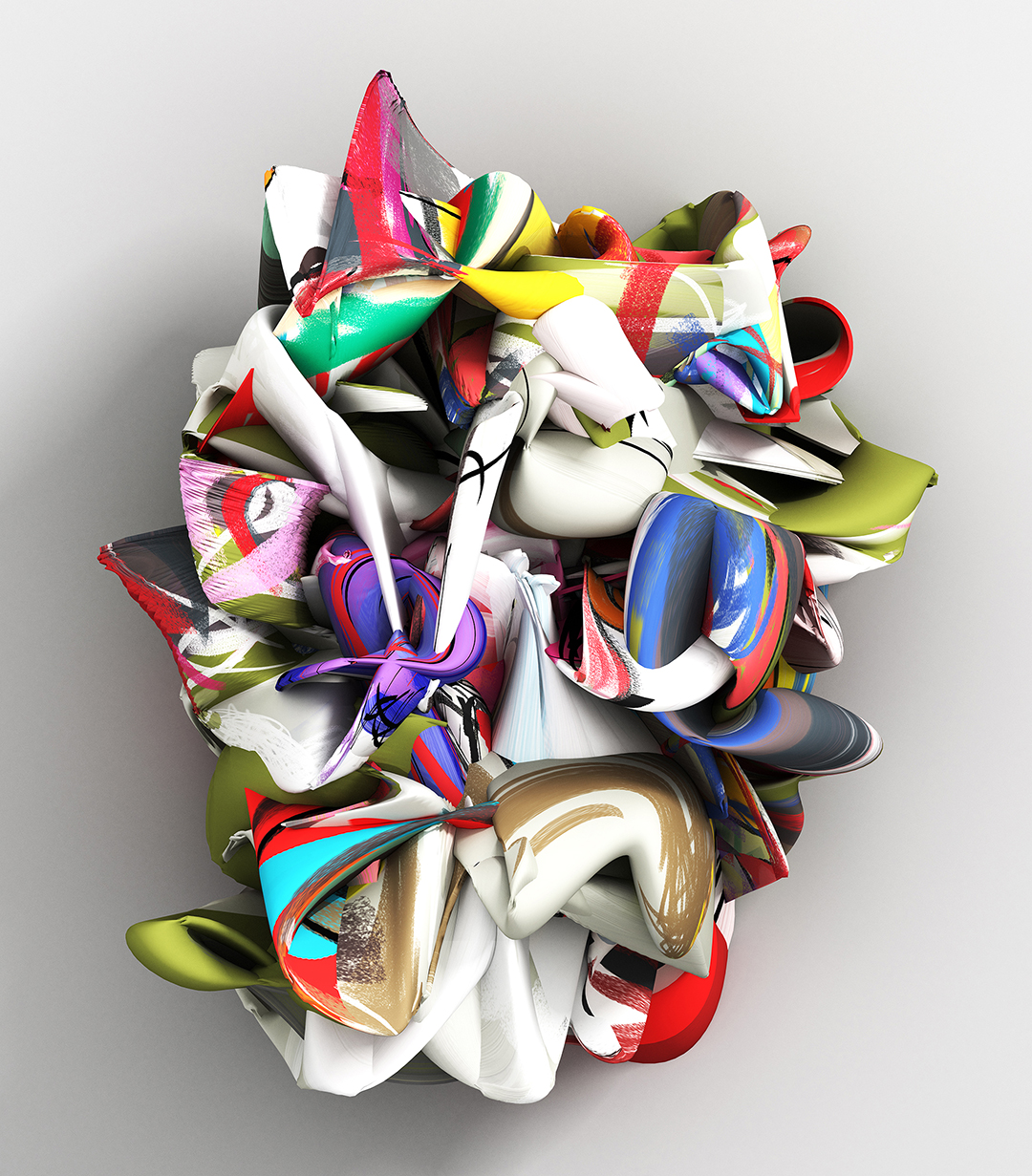 Степан Рябченко. «Chameleon». Из серии «Компьютерные вирусы» (2008) размер варьируется, цифровая печать