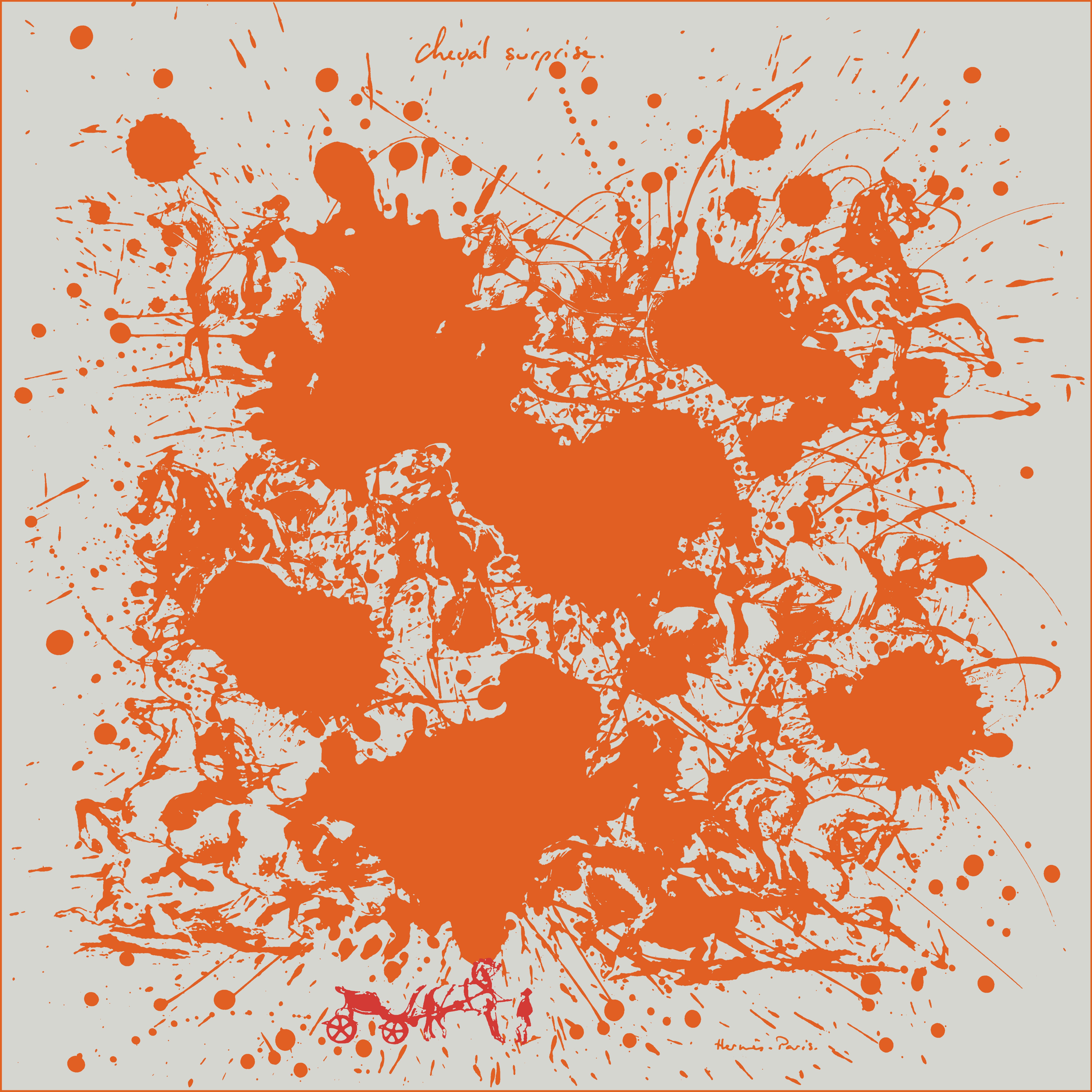 © HERMÈS, DIMITRI RYBALTCHENKO. Хустка Rocabar de Rire, Hermès