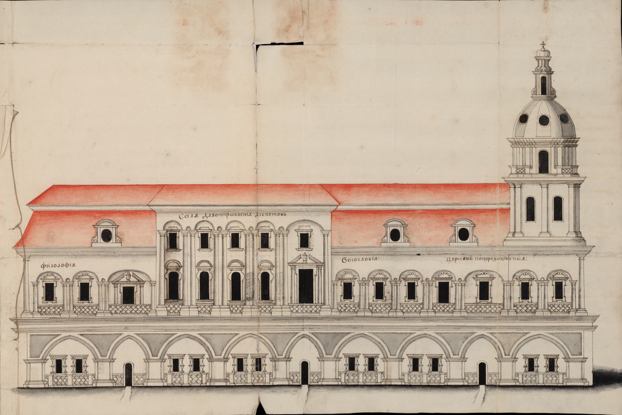 Проєкт Староакадемічного корпусу (боковий фасад)