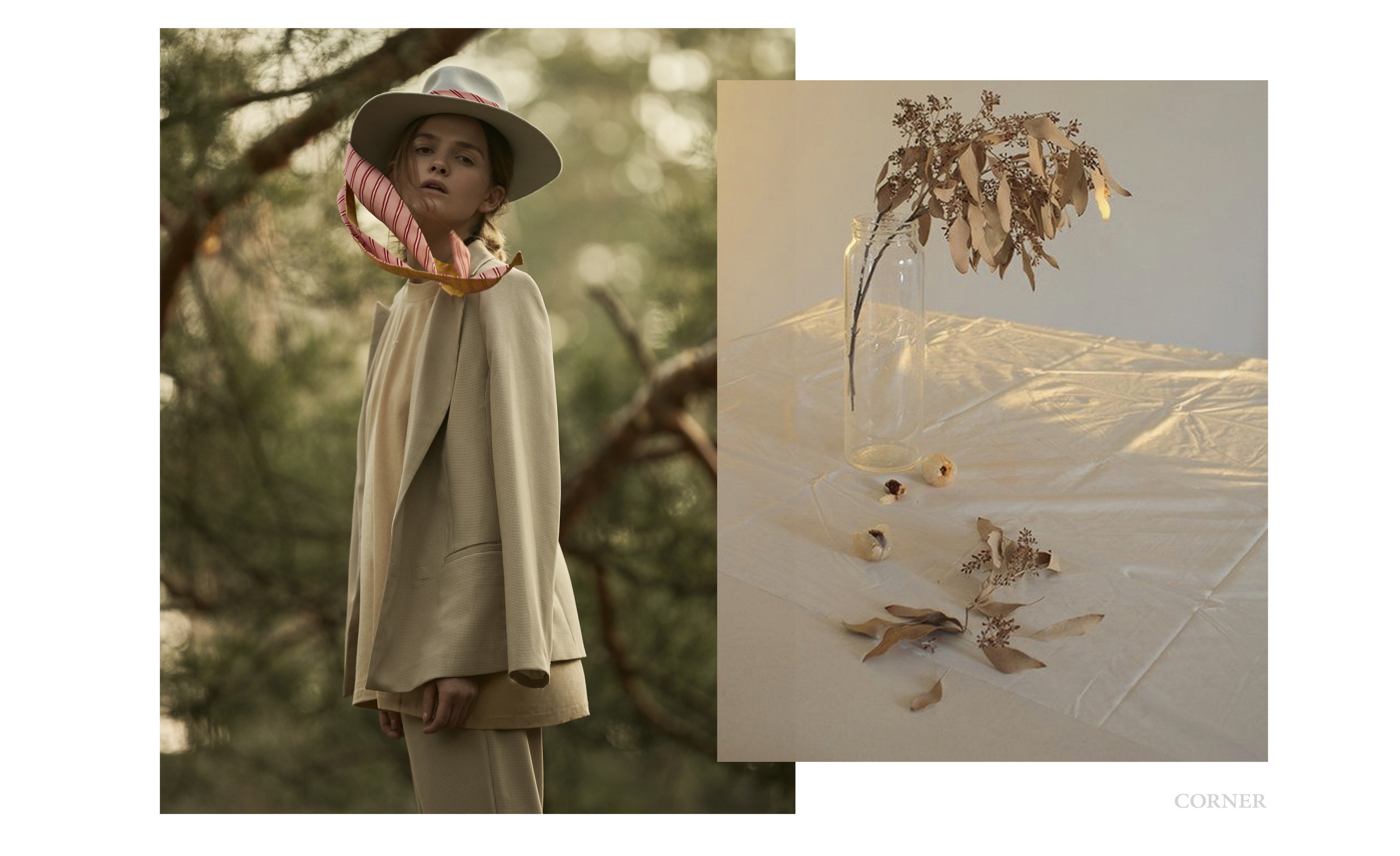 Шляпа — Shmelevsky, платок — Gunia_project, футболка — Monochrome, костюм — Corner