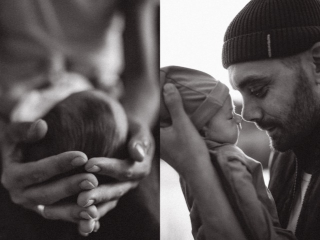 Фото дня: Onuka и The Maneken впервые показали новорожденного сына 