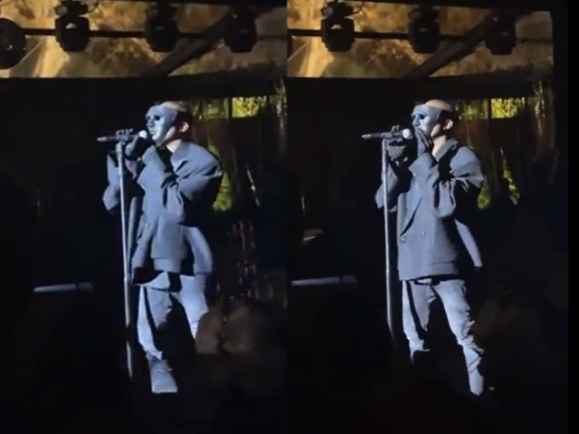 Прятать лицо — это семейное: Канье Уэст выступил на свадьбе в маске из "Игры в кальмара"