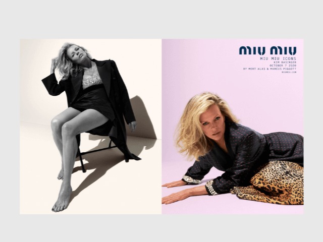 Ким Бейсингер, Хлоя Севиньи, Эмма Коррин и другие звезды снялись в рекламе Miu Miu Icons