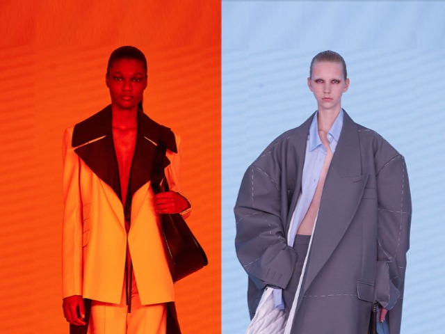 Джинсы с оторванными штанинами и огромные пиджаки в коллекции Peter Do