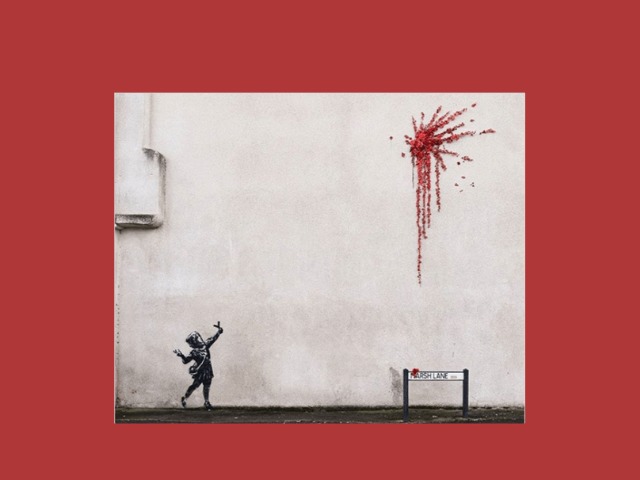 Бэнкси нарисовал граффити ко Дню всех влюбленных