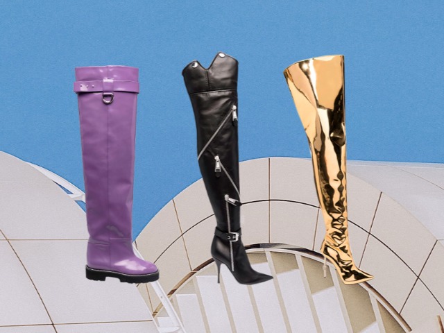 Яркие цвета, декор и классика: 20 пар модных ботфортов на осень