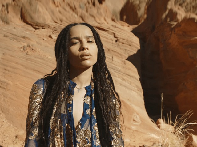 Зои Кравиц и Фрея Беха Эриксен позируют на фоне каньона в рекламе Saint Laurent 