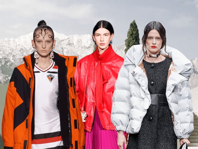 Как правильно сочетать пуховик с платьем этой зимой